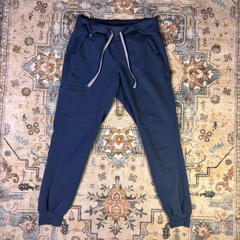 FIGS Technical Collection Navy Blue Jogger Scrub Pants Womens Small Nurse Tech